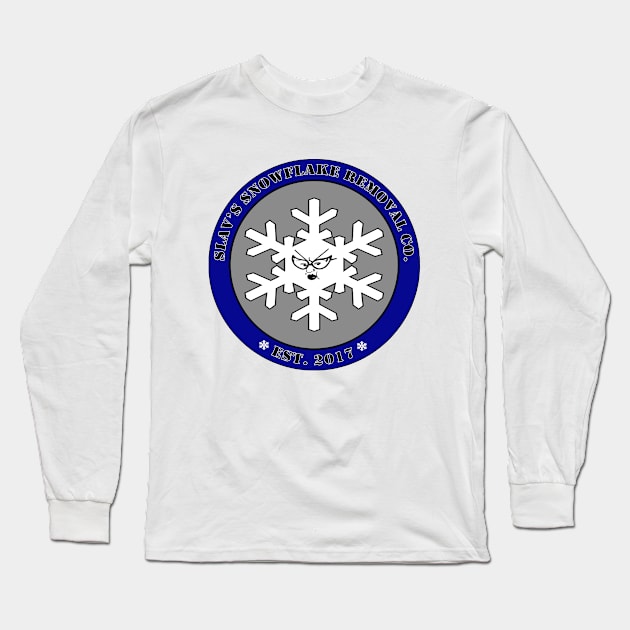 Slav's Snowflake Removal Co. Tee Long Sleeve T-Shirt by SquattingSlavTV